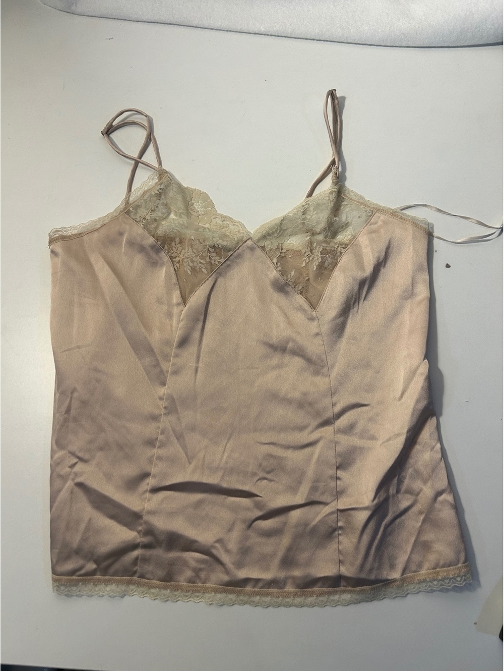 Cotton Candy LA Beige Lace Cami